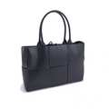 Dark Tone Splicing Large Open Handle Tote Bag