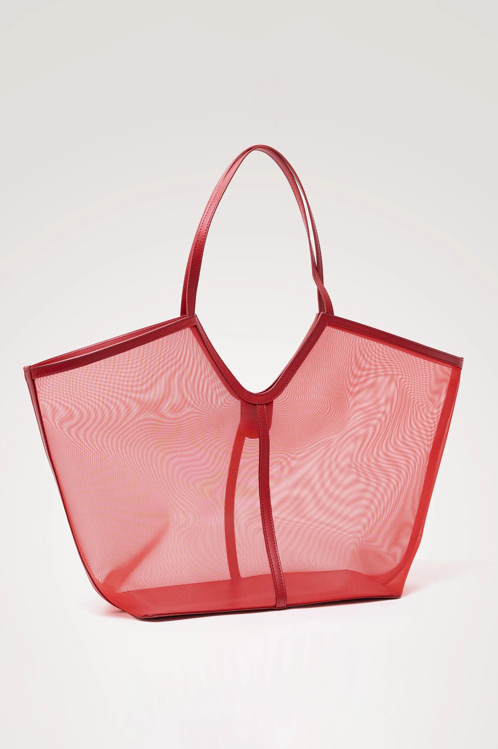 Trapezoidal Breathable Mesh Large Carryall Tote Bag