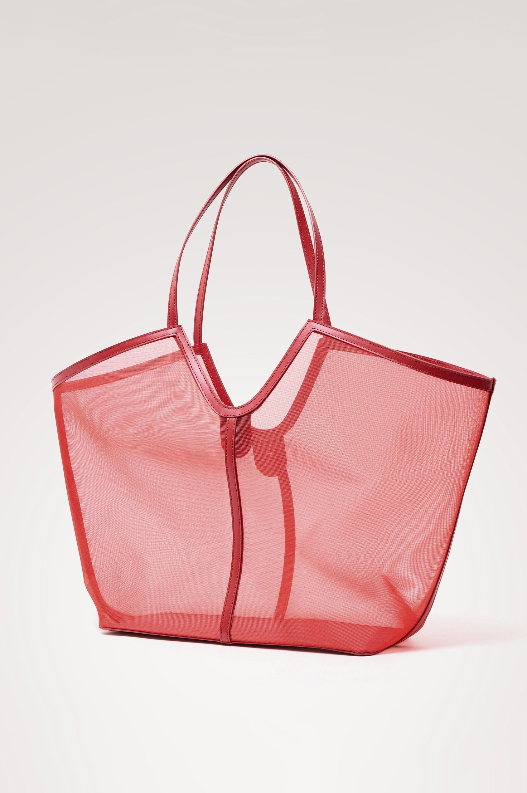 Trapezoidal Breathable Mesh Large Carryall Tote Bag