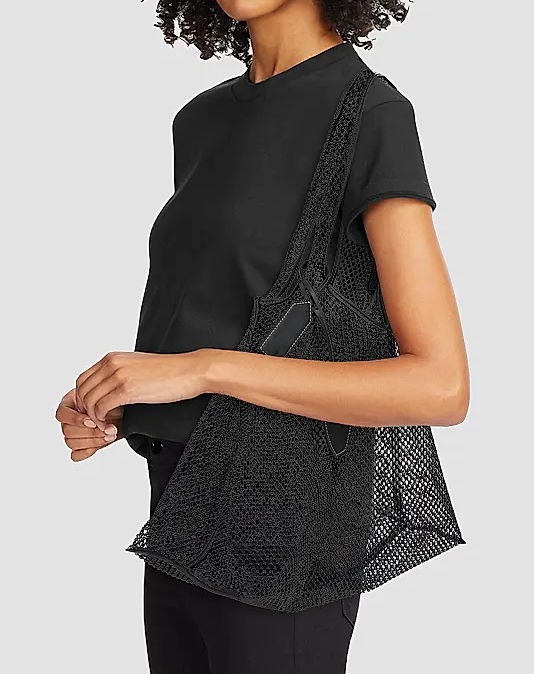 Lightweight Hollow Mesh Daily Shopping Shoulder Tote